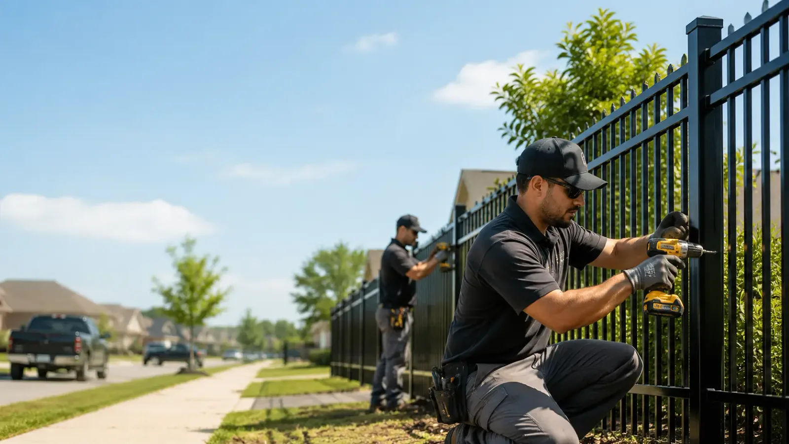 Metal Fence Installation in Woburn, MA